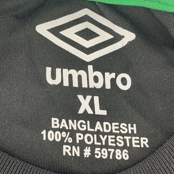 Umbro Mexico Futbal National Soccer Short Sleeve Jersey Shirt Black Size XL - Picture 4 of 7